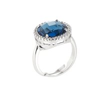 Ringe Boccadamo Dame in Stahl Cristallo XAN079